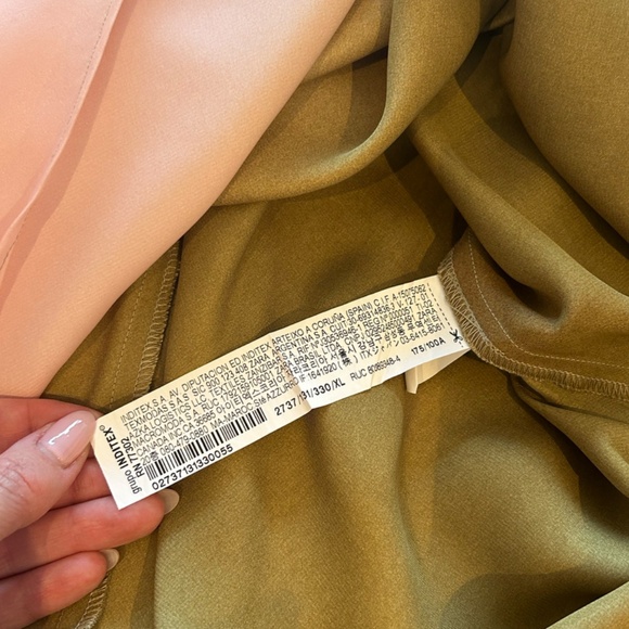 ZARA Multicolour Long Tie-Dye Dress Size XL - Picture 7 of 8